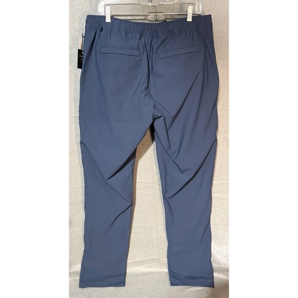 01.Algo WarpTech Performance Commuter Pants NWT Navy Blue - Men's L - 36W x 31L - Picture 9 of 10